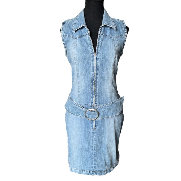 Buffalo David Bitton Dresses & Skirts - Buffalo by David Bitton—Denim Dress-Light Wash Denim—Size Medium